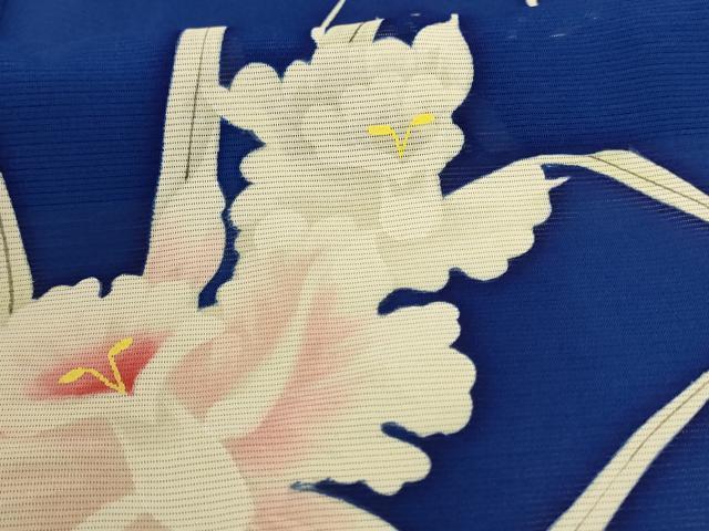 平和屋着物＊夏物　訪問着　絽　草花文　正絹　逸品　未使用　AABA2820jd 平和屋本店□極上 夏物 洗える最高級着物 ＜英＞はなぶさ謹製 訪問着