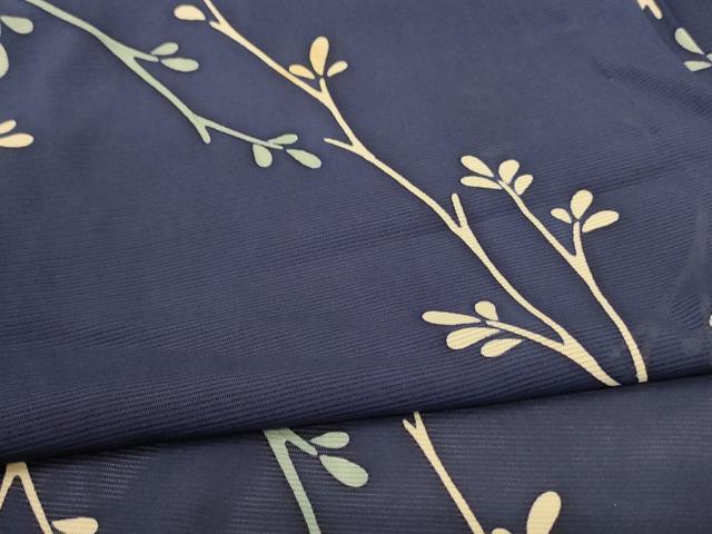 平和屋着物＊夏物 小紋 絽 枝花文 正絹 逸品 AABA2842jd 小紋