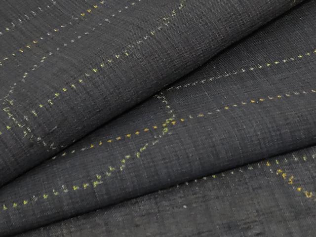 平和屋着物＊夏物　紗紬　霞文　正絹　逸品　AABA2846jd