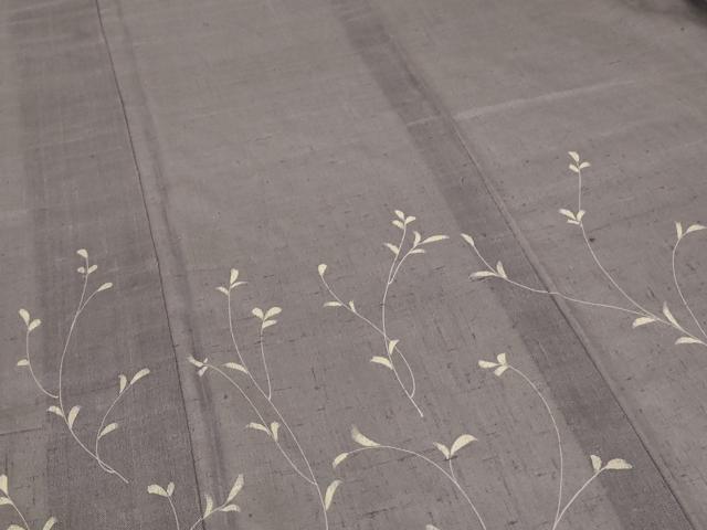 平和屋着物＊夏物 色留袖 紗 生紬 枝葉文 正絹 逸品 AABA2851jd