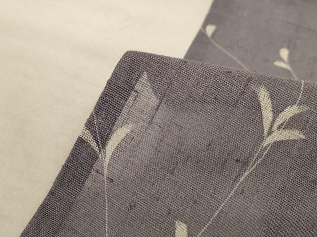 平和屋着物＊夏物 色留袖 紗 生紬 枝葉文 正絹 逸品 AABA2851jd