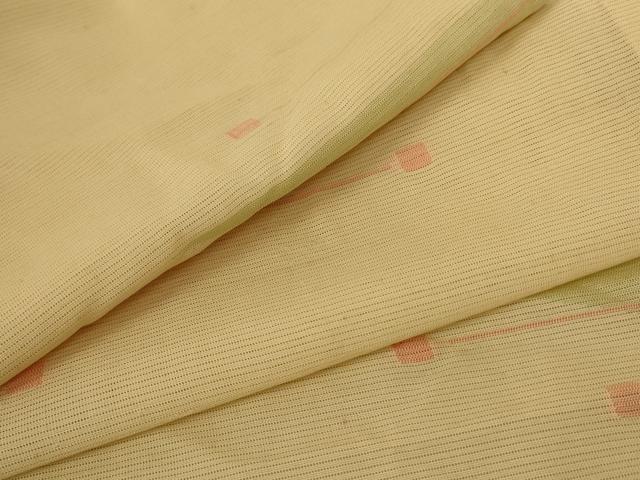 平和屋着物＊夏物　小紋　絽　抽象文様　正絹　逸品　AABA2854jd