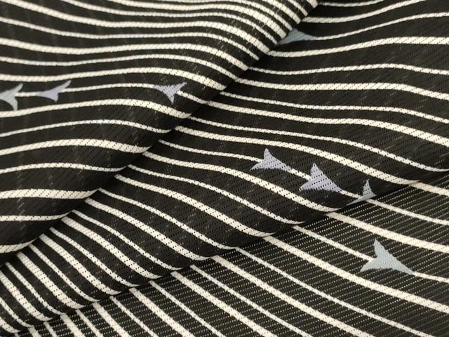 平和屋着物＊夏物　小紋　絽　枝葉文　洗える着物　AABA2857jd