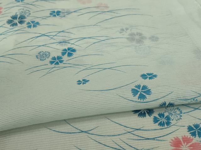 平和屋着物＊夏物　小紋　絽　芝桜　洗える着物　AABH3904jd 平和屋着物＊夏物 小紋 絽 芝桜文 洗える着物 AABA2868jdの通販はau