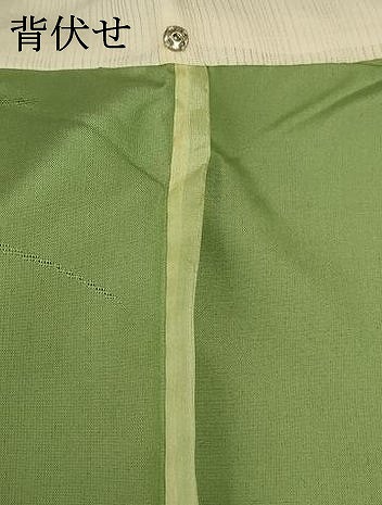 平和屋着物＊夏物 色無地 草花紋紗 苗色 正絹 逸品 未使用