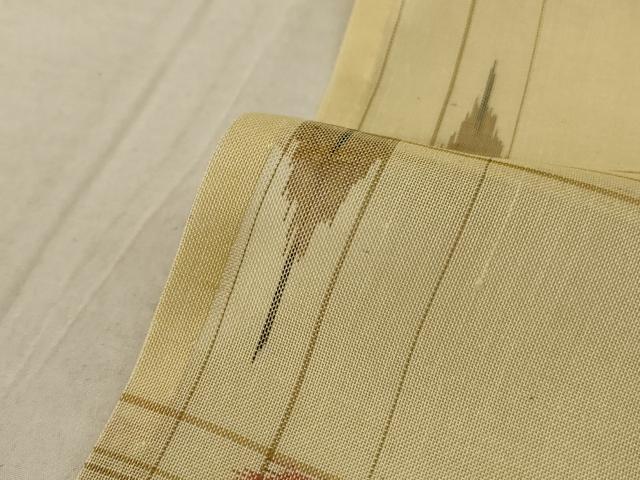平和屋着物＊夏物　小紋　紗　絣文　正絹　逸品　AABA2871jd_6