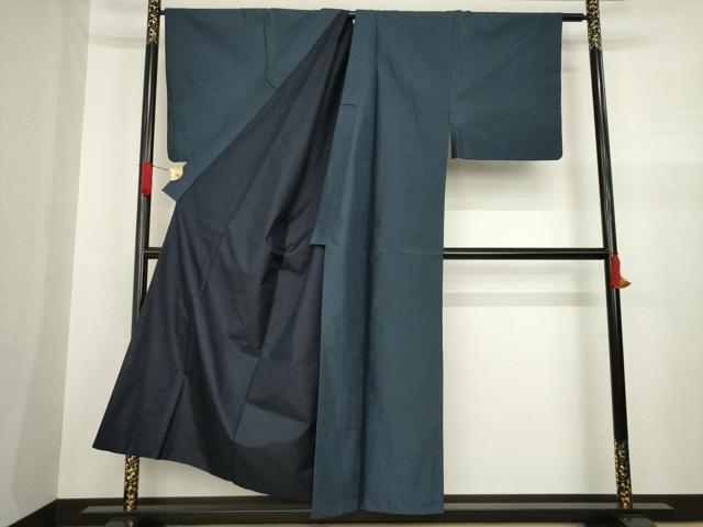 平和屋着物●男性　本場村山大島紬　アンサンブル　長襦袢(袷)セット　亀甲絣　正絹　逸品　AABA3303ck 平和屋着物○男性 本場村山大島紬 アンサンブル 長襦袢(袷)セット 亀甲