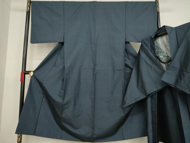 平和屋着物●男性　本場大島紬　アンサンブル　100亀甲　総詰め　正絹　逸品　AABA3306ck