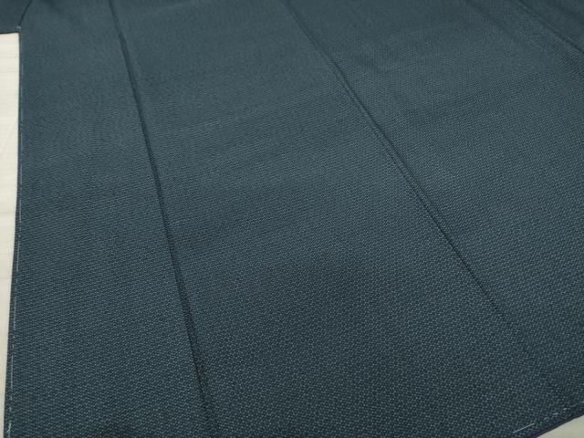 平和屋着物○男性 紬 アンサンブル 亀甲絣 正絹 逸品 未使用 AABA3317ck