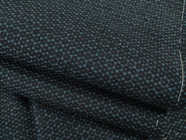 平和屋着物○男性 紬 アンサンブル 亀甲絣 正絹 逸品 未使用 AABA3317ck