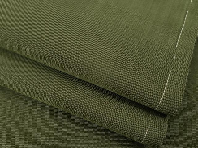 平和屋着物●上質な紬　色無地　麹塵色　正絹　逸品　未使用　AABA3327ck