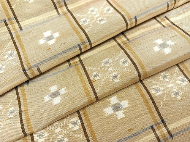 平和屋着物●本場琉球絣　正絹　逸品　AABA3761ph