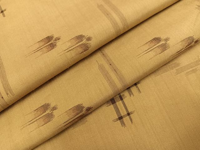 平和屋着物○上質な紬 琉球絣文様 正絹 逸品 AABA3777ph