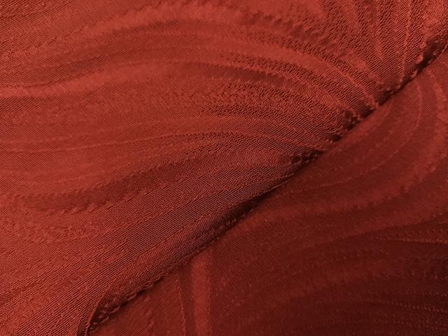 平和屋着物○上質な色無地 流水地紋 紅鳶色 やまと誂製 正絹