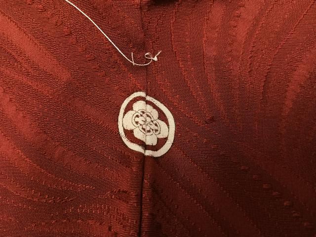 平和屋着物○上質な色無地 流水地紋 紅鳶色 やまと誂製 正絹