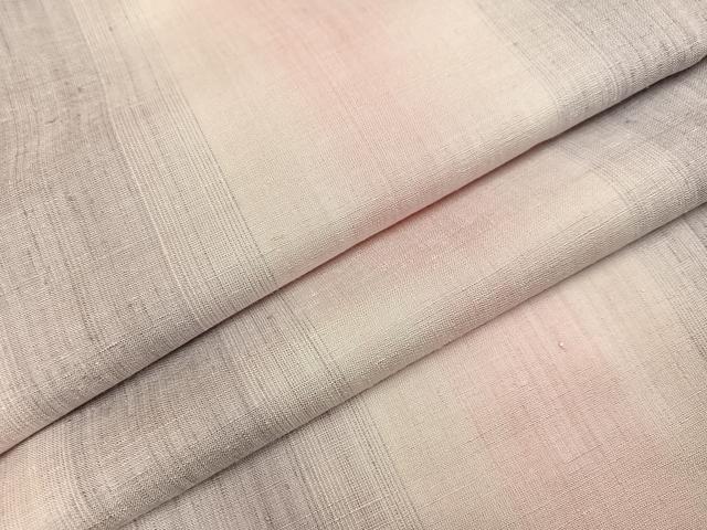 平和屋着物●紅花紬　米沢　霞文　正絹　逸品　未使用　AABA3784ph