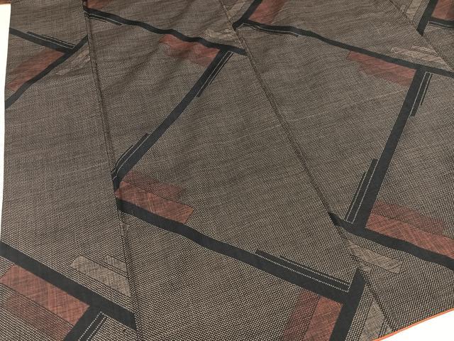 平和屋着物○本場染大島紬 三代目 照慶 杢目文様 まるやま扱い 正絹