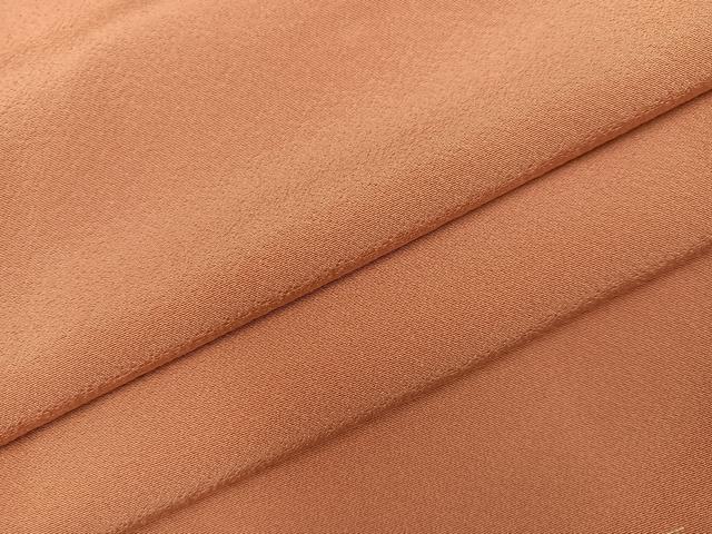 平和屋着物●上質な色無地　ときがら茶色　正絹　逸品　未使用　AABA4291ph