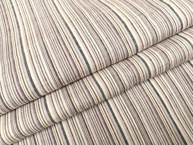 平和屋着物●上質な紬　縞　正絹　逸品　AABA4329ph