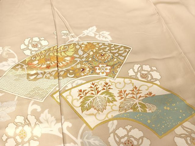 平和屋着物○豪華色留袖 トキワ商事 駒刺繍 地紙花唐草文 上代54万