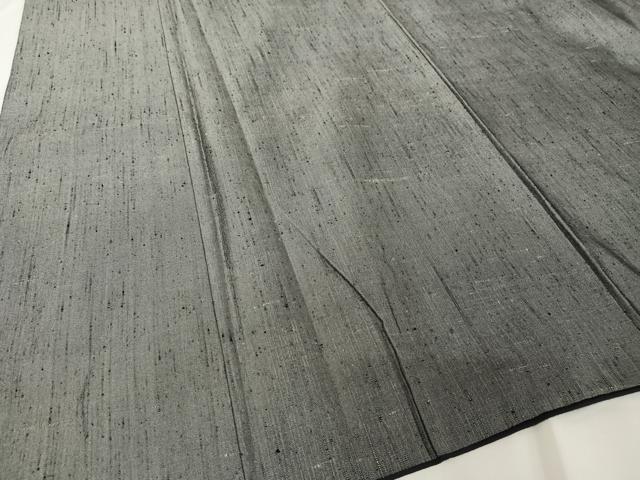 平和屋着物○男性 紬 アンサンブル 鈍色 正絹 逸品 AABA4492np 