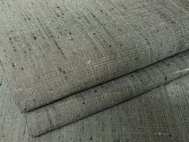 平和屋着物○男性 紬 アンサンブル 鈍色 正絹 逸品 AABA4492np 