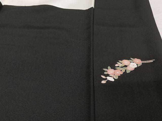 平和屋着物○豪華黒留袖 友禅 作家物 花篭 人物文 正絹 逸品