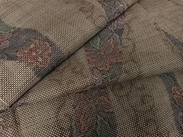 平和屋着物●本場大島紬　カタス7マルキ　花蝶文　正絹　逸品　未使用　AABA4546np