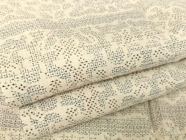 平和屋着物●本場結城紬　重要無形文化財　100亀甲　幾何学文様　正絹　逸品　AABA4557np