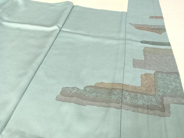 平和屋着物●中嶋博司　訪問着　抽象文様　金彩　正絹　逸品　AABA4562np 平和屋着物○中嶋博司 訪問着 抽象文様 金彩 正絹 逸品 AABA4562np