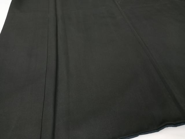 平和屋着物○男性 黒紋付 羽織・長襦袢(袷)・行灯袴 4点セット 正絹 