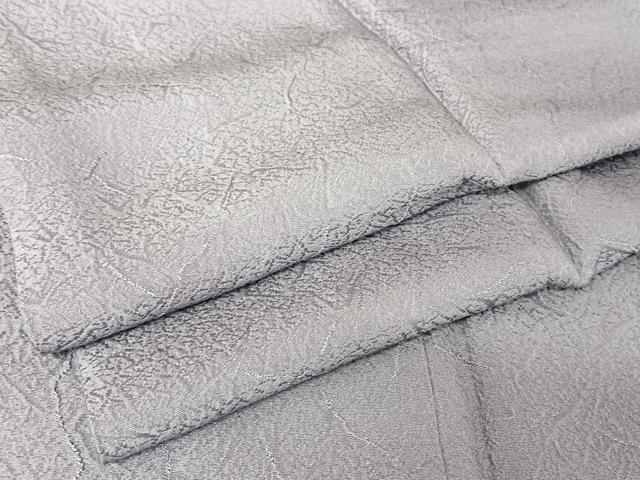 平和屋着物●上質な色無地　紋意匠　鳩羽色　正絹　逸品　AABA4591np