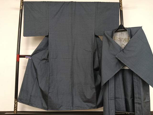 平和屋着物●男性　本場大島紬　アンサンブル　100亀甲　総詰め　正絹　逸品　未使用　AABA4594ph