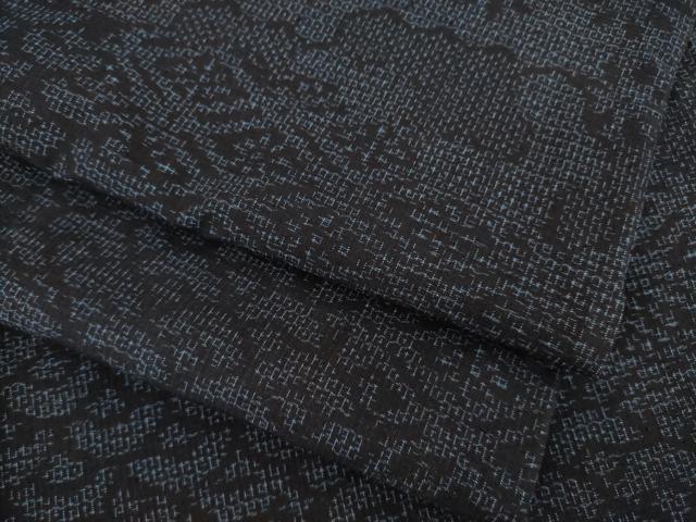 平和屋着物●結城紬　80亀甲　吉祥文　正絹　逸品　AABA4618ck