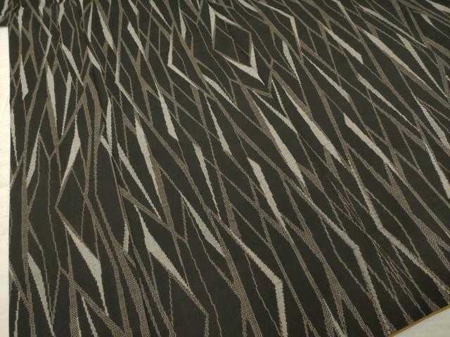 平和屋着物○本場大島紬 カタス7マルキ 総絣 幾何学文 正絹 逸品