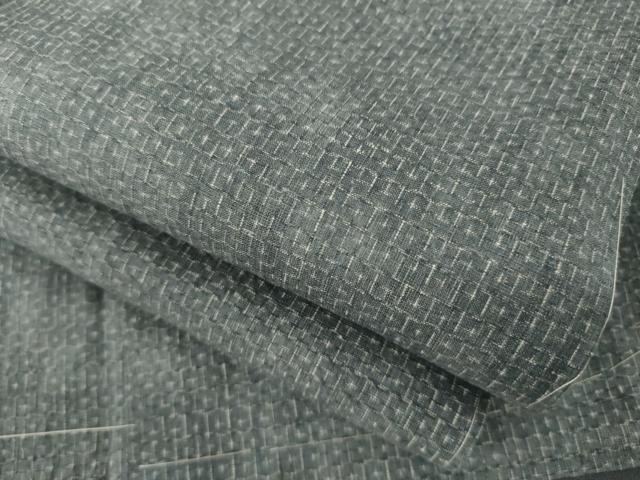 平和屋着物●本場結城紬　重要無形文化財　亀甲絣　三越扱い　正絹　逸品　未使用　AABA4669ck