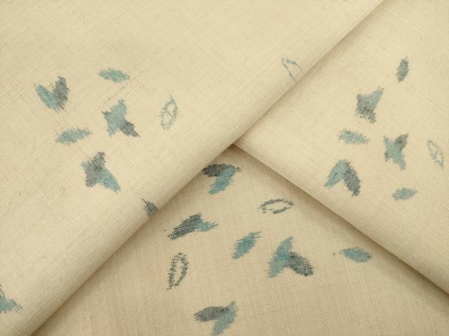 平和屋着物●上質な紬　花弁　正絹　逸品　AABA4820ck