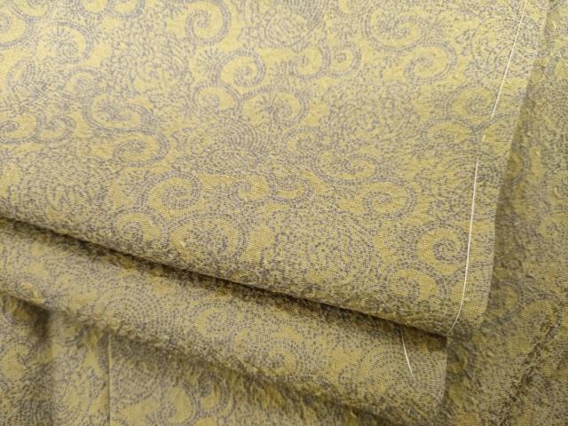 平和屋着物●江戸小紋　花唐草文　正絹　逸品　未使用　AABA4846ck