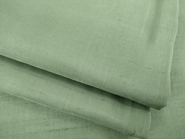 平和屋着物●上質な紬　色無地　利休鼠色　正絹　逸品　AABA4872ck