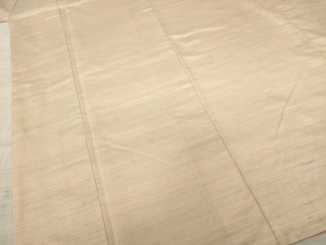 平和屋着物●紅花紬　米沢　霞文　正絹　逸品　AABA4874ck 平和屋着物○紅花紬 米沢 霞文 正絹 逸品 AABA4874ck