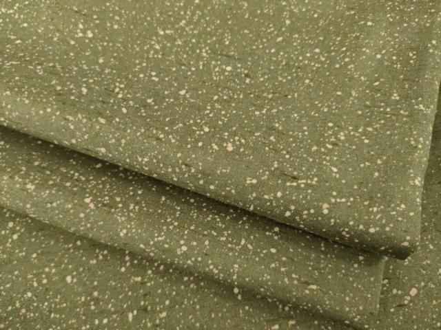 平和屋着物●石川県指定無形文化財　牛首紬　白山工房　手織り　大小あられ　正絹　逸品　AABA4878ck