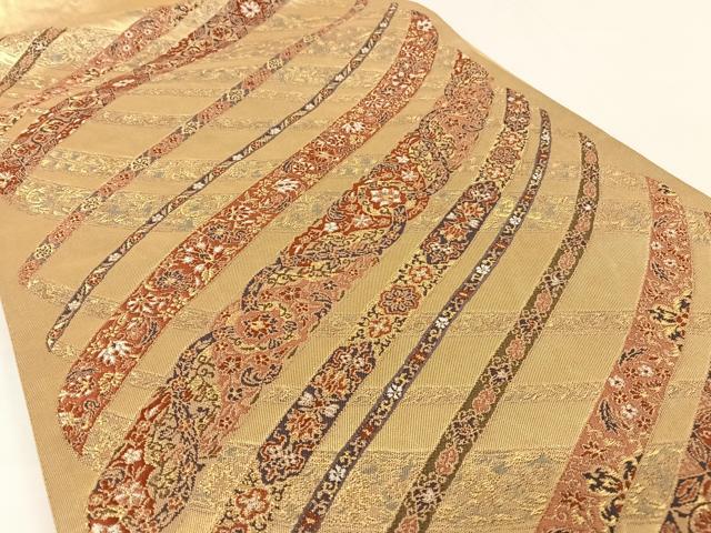 平和屋着物＊夏物 八寸名古屋帯 間道 正絹 逸品 CAAW5588fb 平和屋