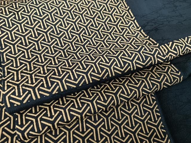 平和屋着物●上質な小紋　毘沙門亀甲　正絹　逸品　AABA5000np