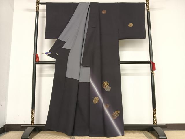 平和屋着物○訪問着 切嵌花文 金彩 正絹 逸品 AABA5075np