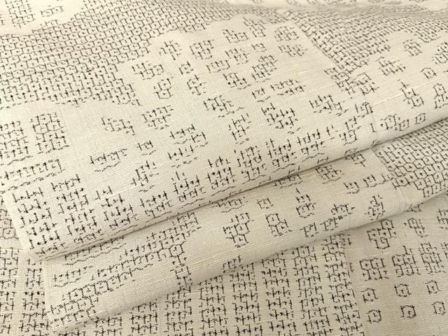 平和屋着物●結城紬　籬文　正絹　逸品　AABA5080np