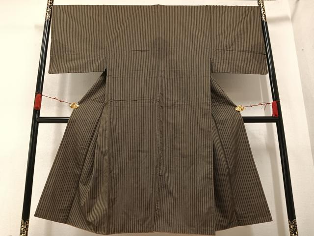 平和屋着物●男性　お召　間道　正絹　逸品　AABA5211ph 平和屋着物○男性 お召 間道 正絹 逸品 AABA5211ph