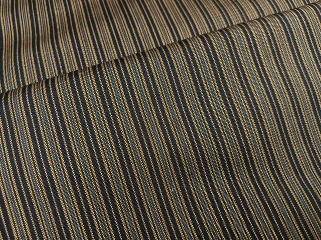 平和屋着物○男性 お召 間道 正絹 逸品 AABA5211ph