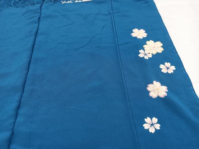 平和屋着物●吉澤友禅　振袖　駒刺繍　舞花文　暈し染め　金通し地　丹後ちりめん　上代40万　仮絵羽　逸品　未使用　AABA5252ph 平和屋着物○吉澤友禅 振袖 駒刺繍 舞花文 暈し染め 金通し