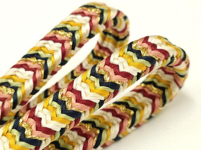 平和屋着物○極上 有職組紐道明 帯締め 御岳組 五舞鸞 金糸 宮内庁