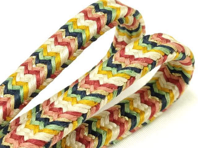 平和屋着物○極上 有職組紐道明 帯締め 御岳組 五舞鸞 金糸 宮内庁